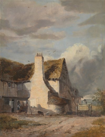 Cottage by a Country Lane by Augustus Wall Callcott